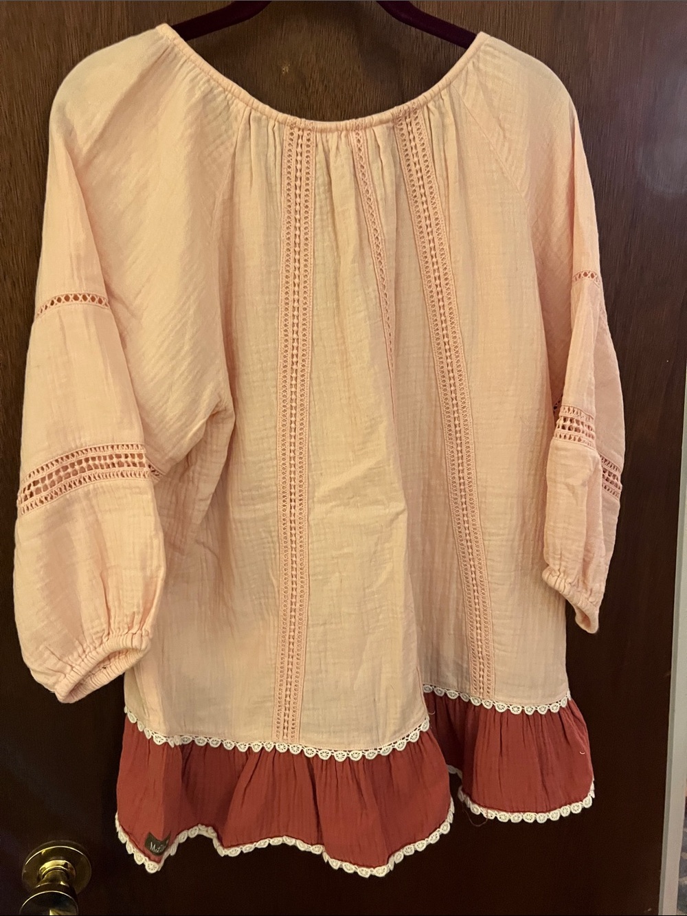 This is a Matilda Jane extra large 100% cotton peasant shirt - Picture 3 of 5
